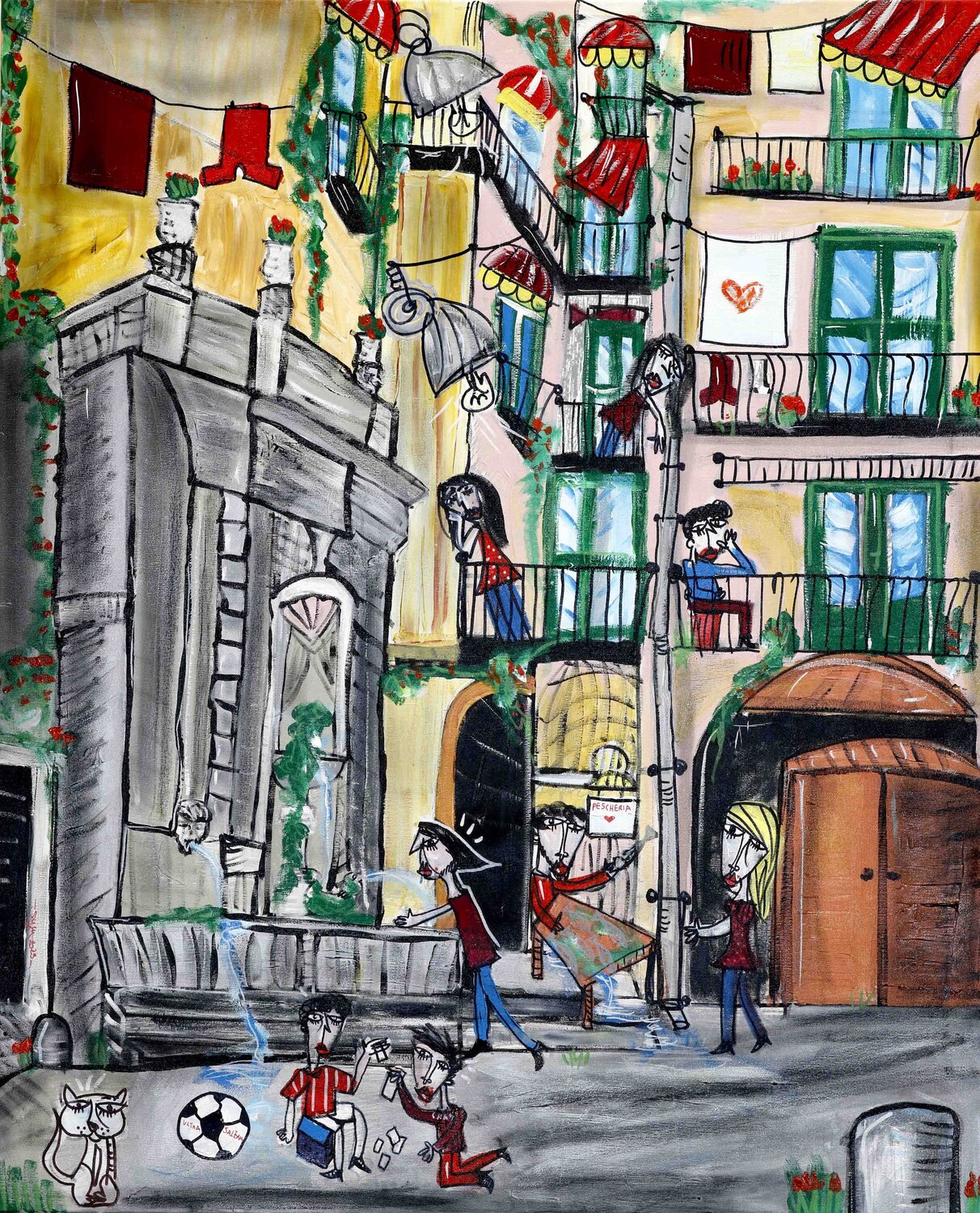 ストリートアート絵画販売 : 現代ストリートアート絵画を