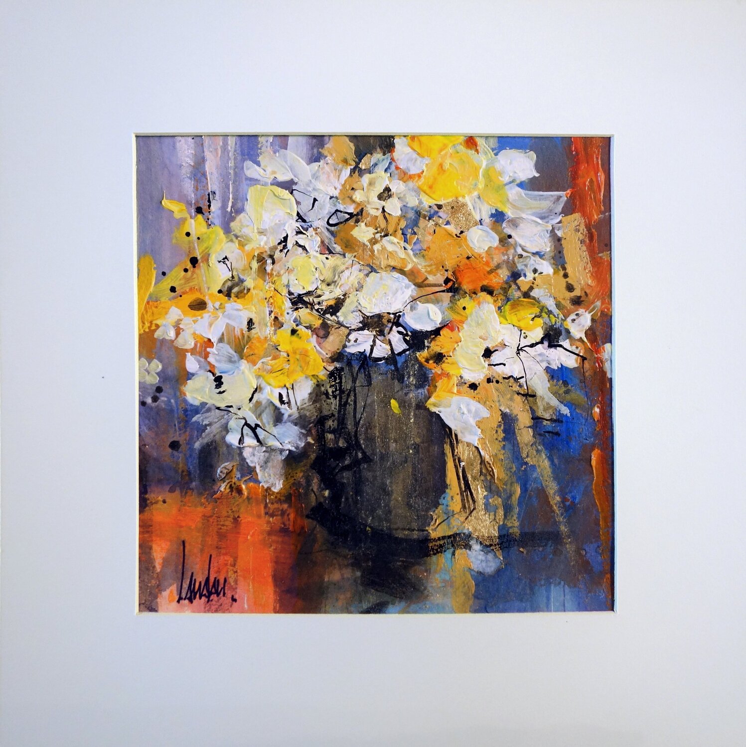 純金箔絵画 純金箔作品 額縁付 現代アート 抽象画 F3 幸運 開運 金運 - メルカリ