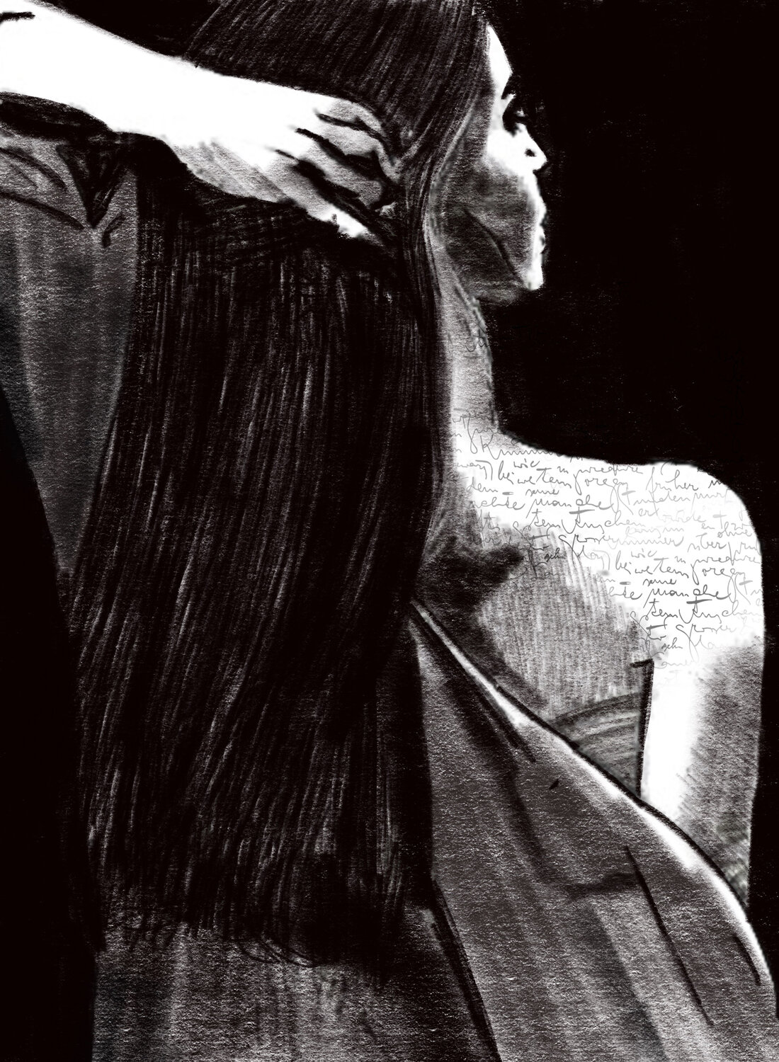 Louis Vuitton Woman Girl Skin, Painting by Tony Rubino
