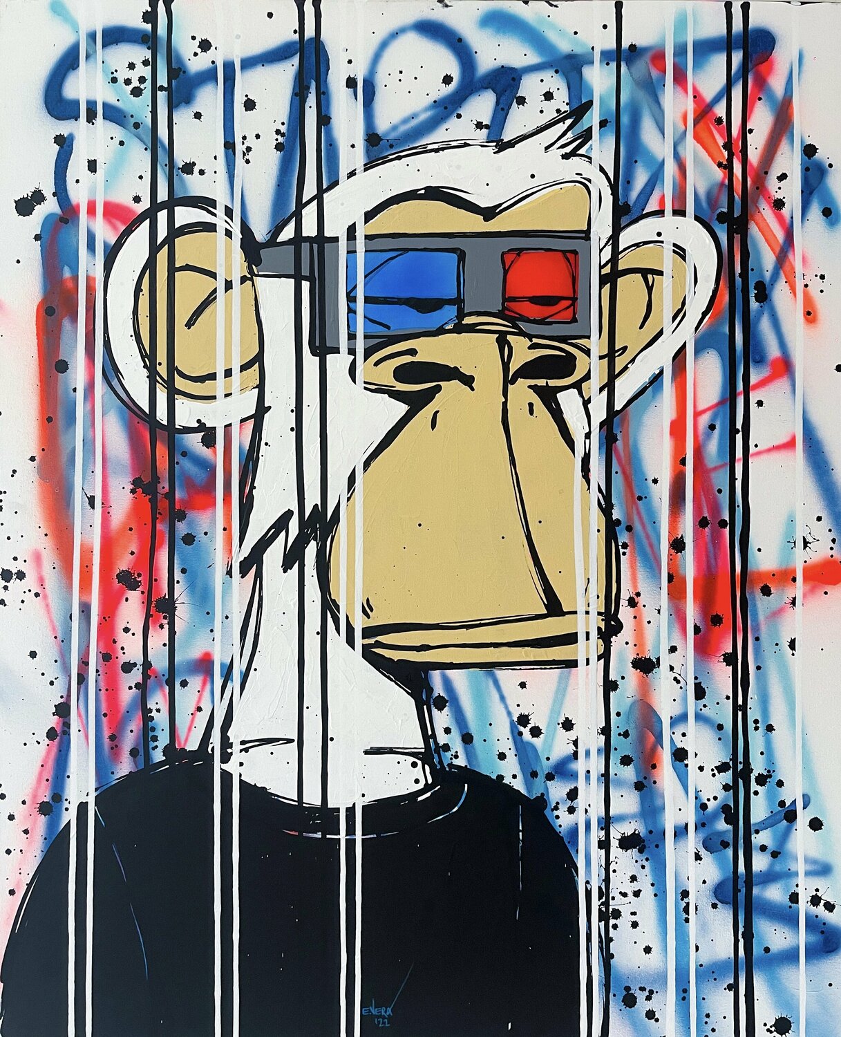 特大 グラフィティー Graffiti 現代アート 特大 グラフィティー