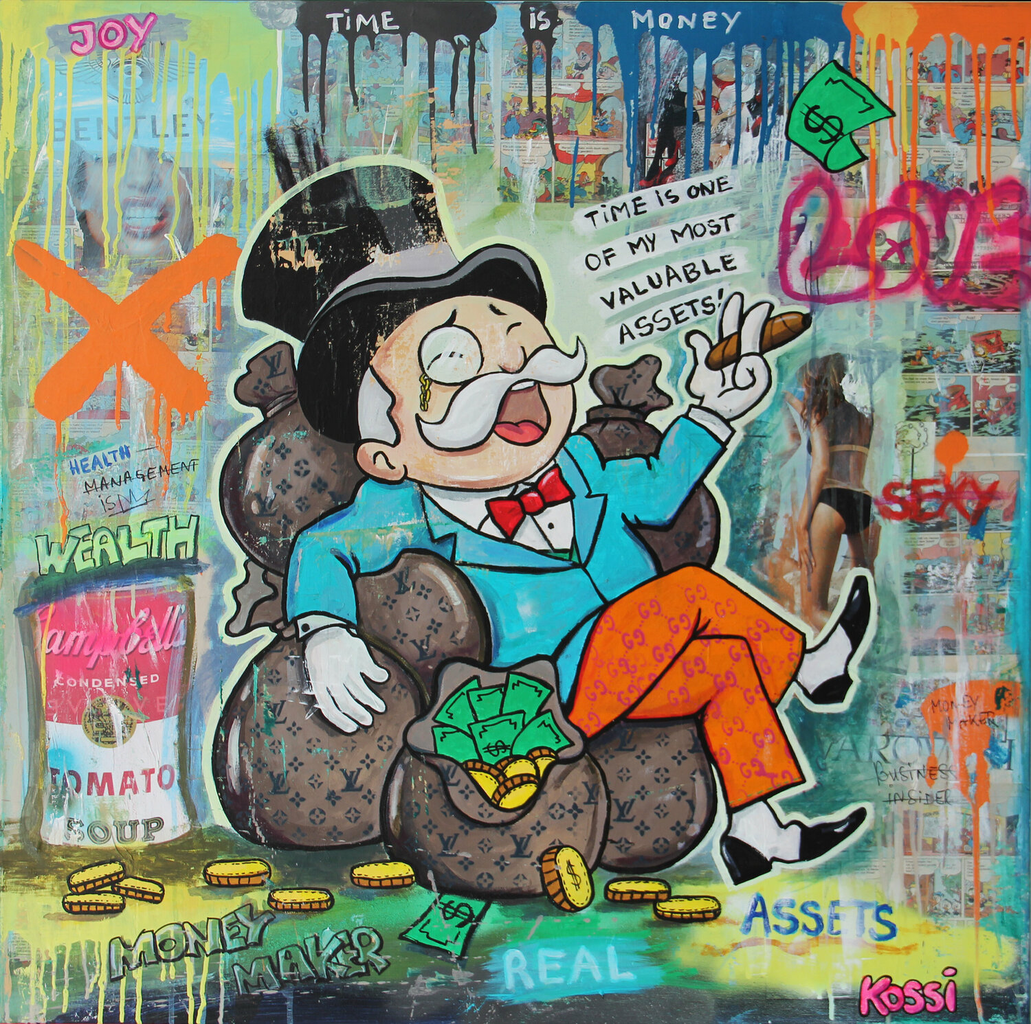 Ape Supreme by Michel Acosta Perez (2022) : Painting Acrylic, Graffiti on  Canvas - SINGULART