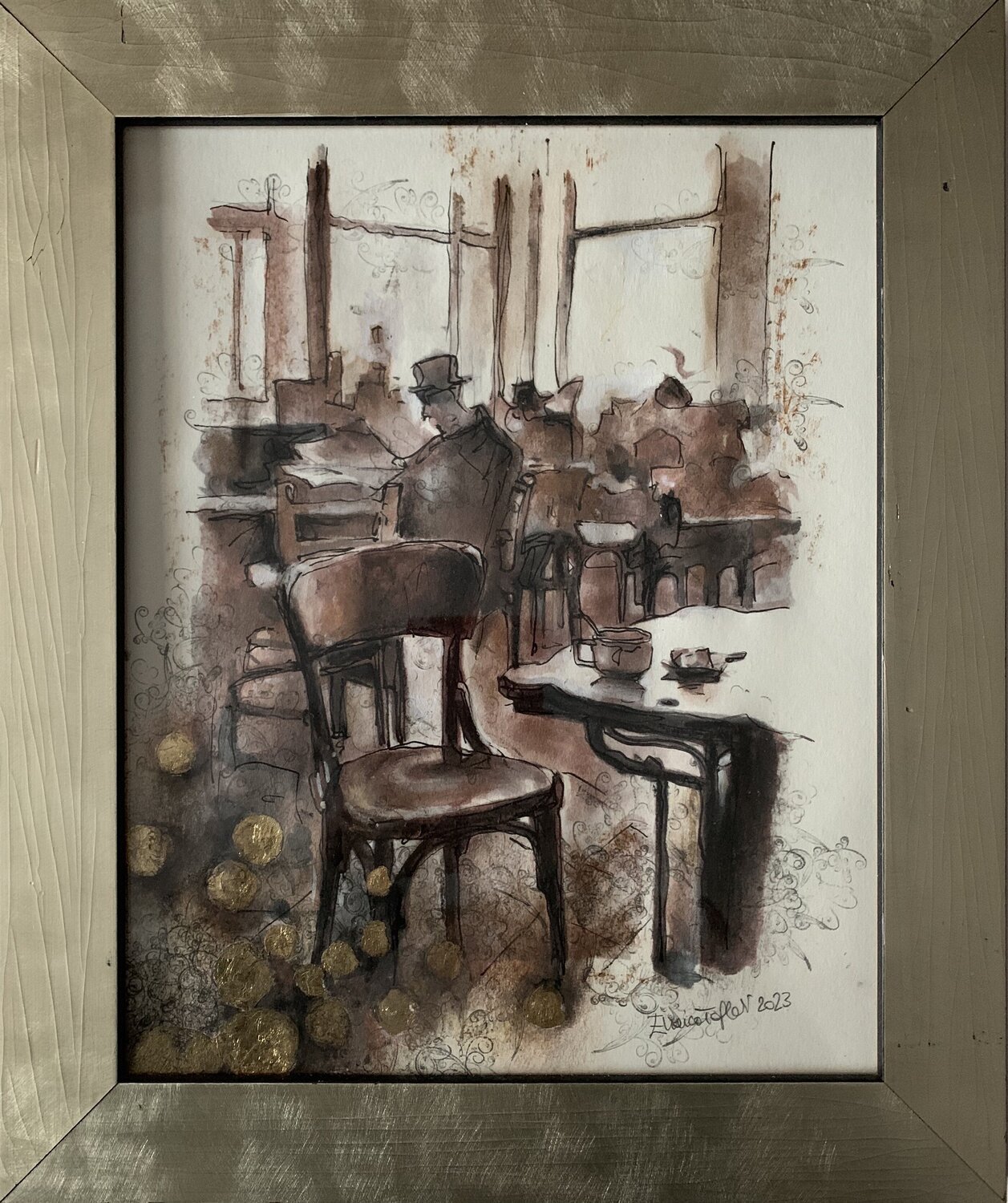 金箔絵画販売 : 現代金箔絵画をオンラインショッピング - SINGULART
