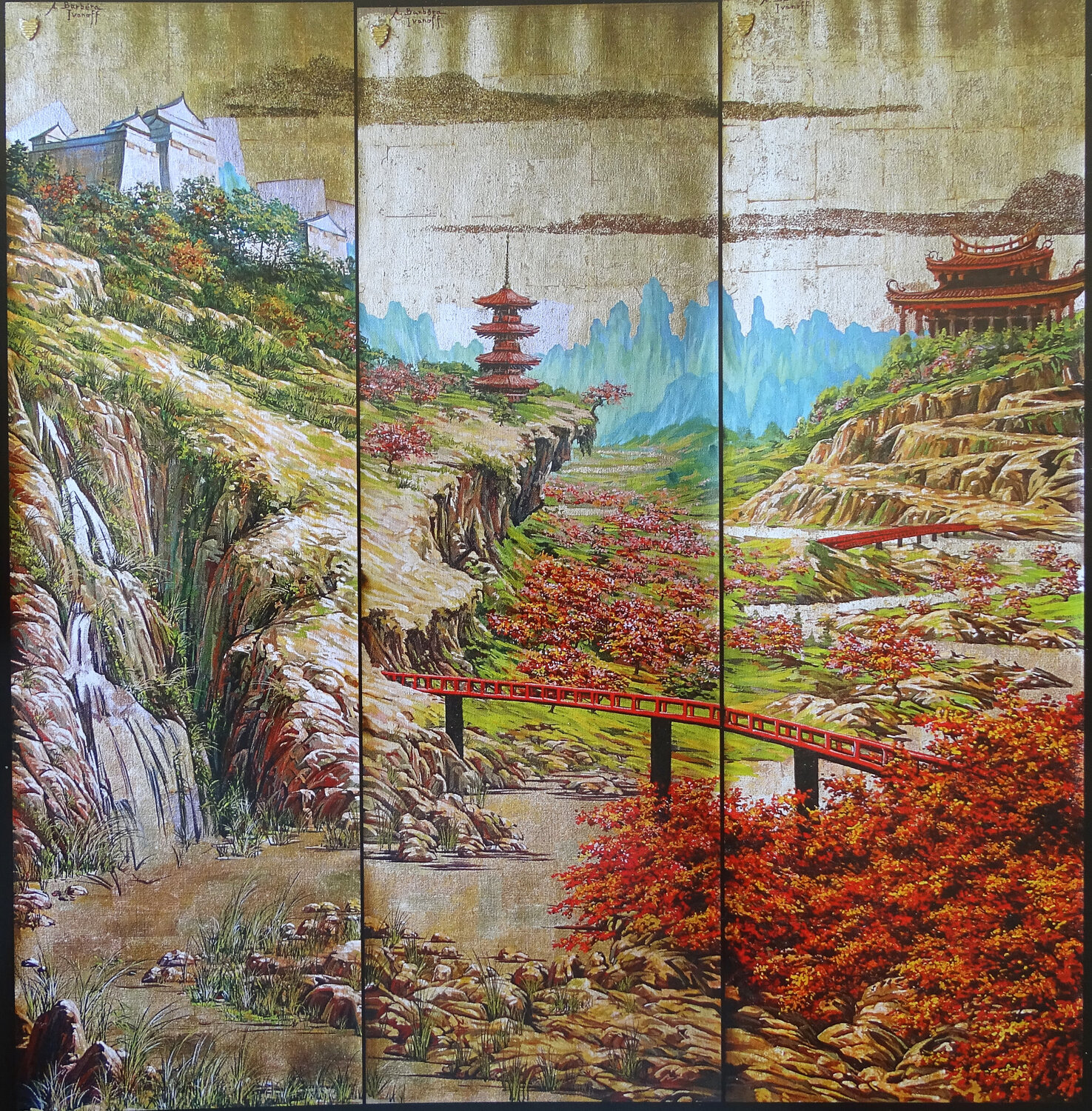 金箔絵画販売 : 現代金箔絵画をオンラインショッピング - SINGULART