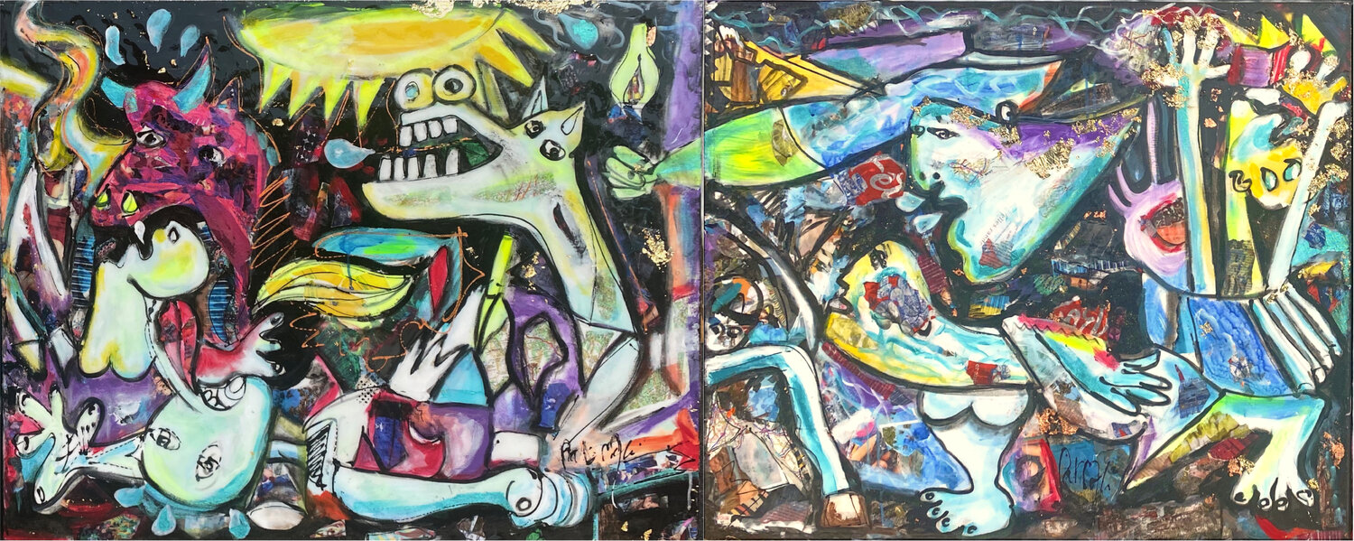 グラフィティ絵画販売 : 現代グラフィティ絵画をオンライン