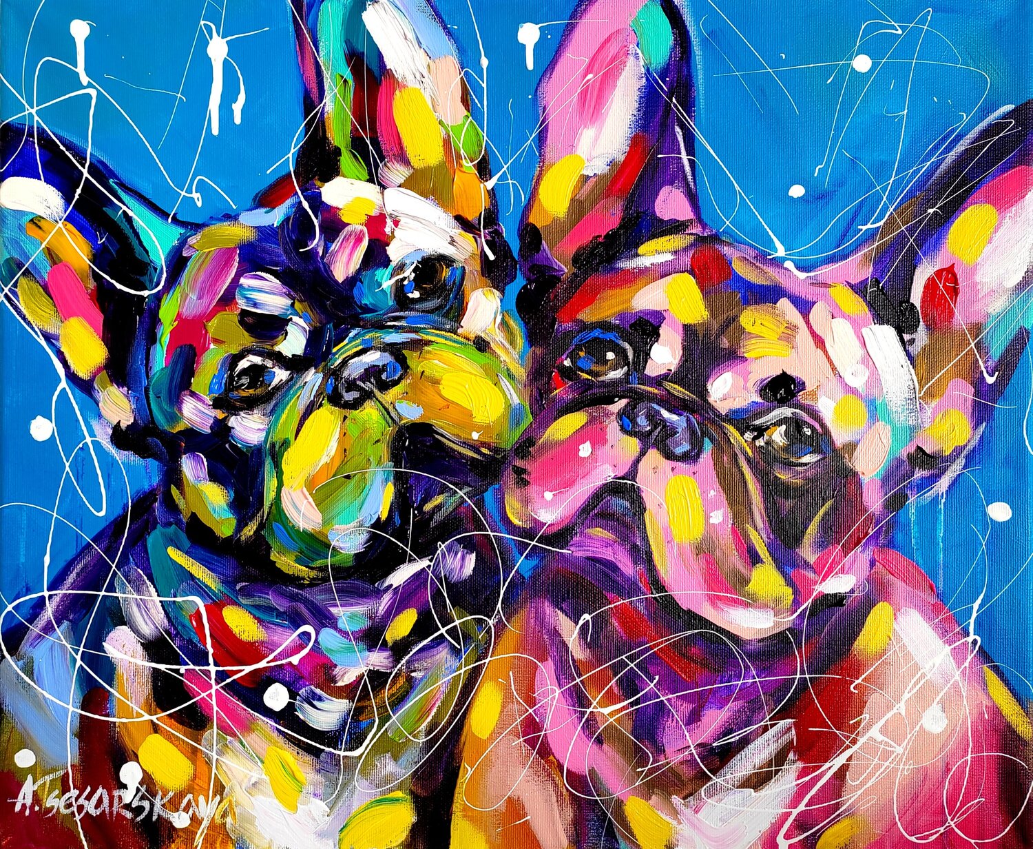 Französische Bulldogge-Gemälde kaufen – SINGULART