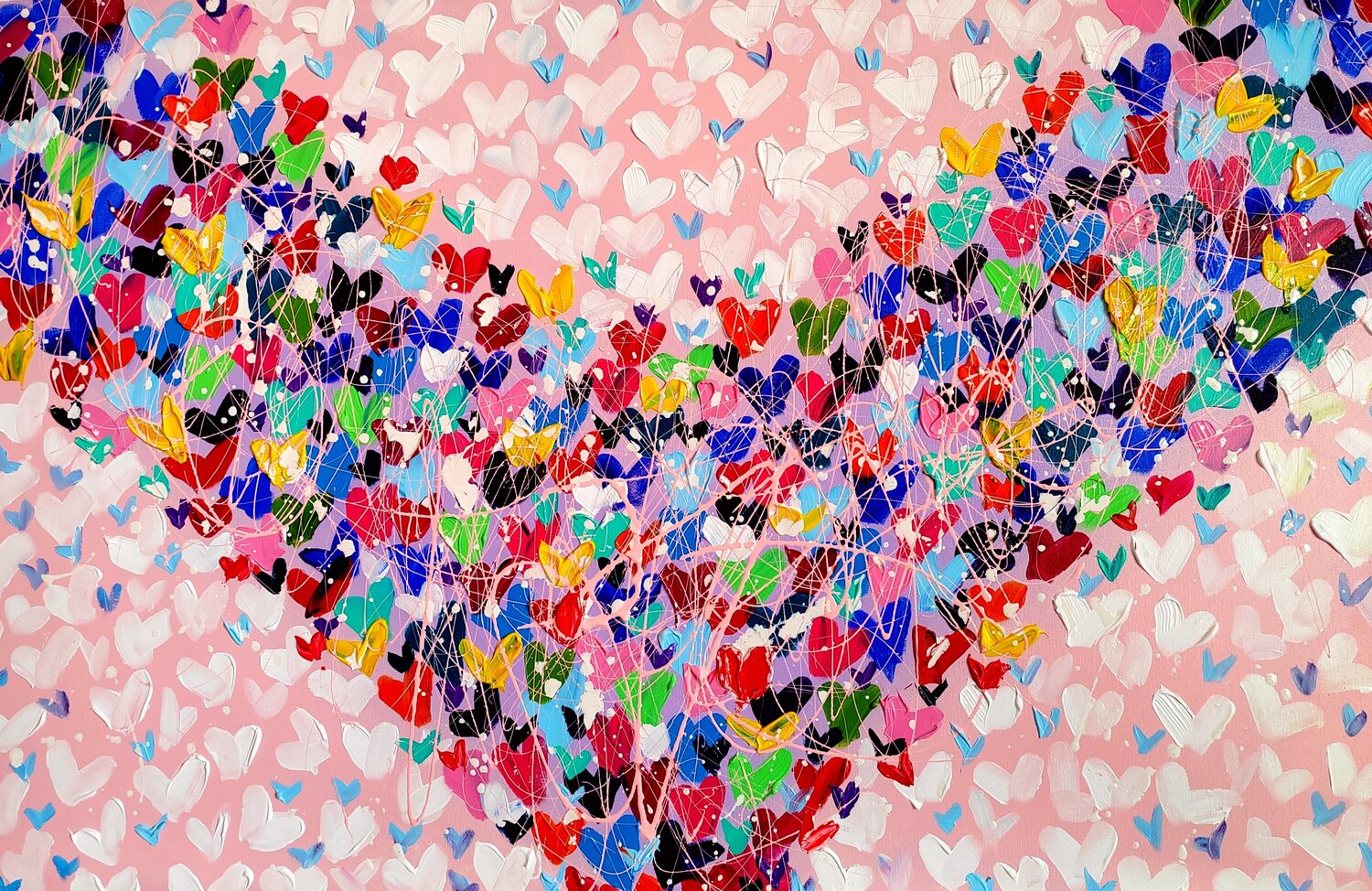 Aliaksandra Tsesarskaya - Love without limits - colorful hearts