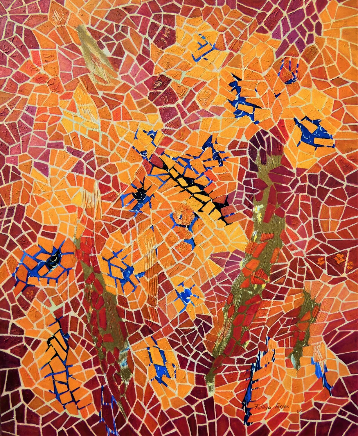 金箔絵画販売 : 現代金箔絵画をオンラインショッピング - SINGULART