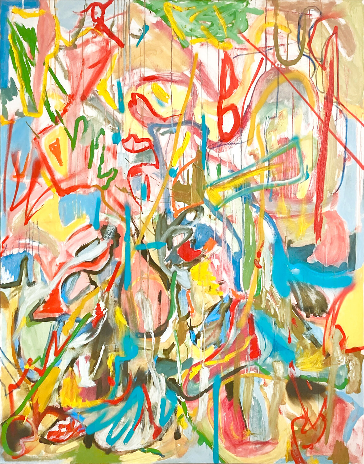現代アート1989年　抽象画　サインあり 現代アート1989年 抽象画 サインあり