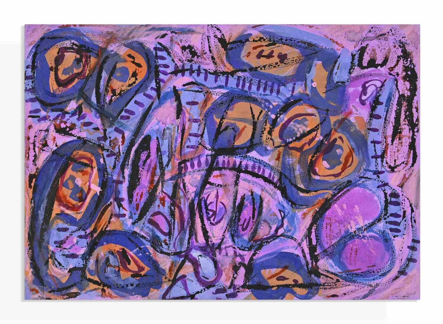 現代アート1989年　抽象画　サインあり 現代アート1989年 抽象画 サインあり 現代アート1989年 抽象画