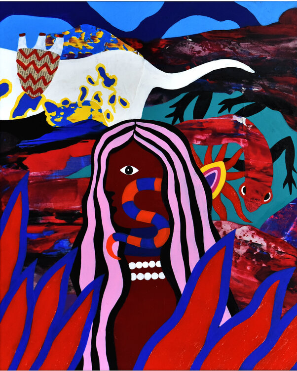 Image accompanying source report: From mortuary photography to lyrical abstraction: Baku painter Ramina Saadatkhan on painting inner landscapes